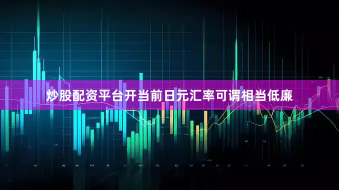 炒股配资平台开当前日元汇率可谓相当低廉