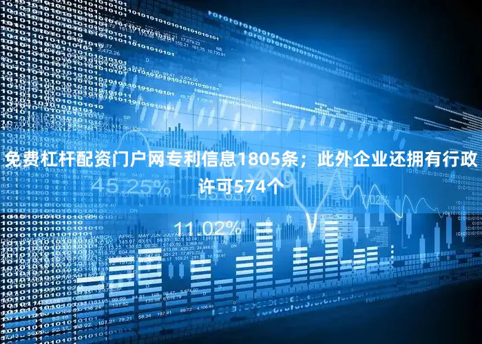 免费杠杆配资门户网专利信息1805条；此外企业还拥有行政许可574个